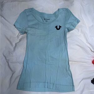 True Religion Mint Green Logo Tee